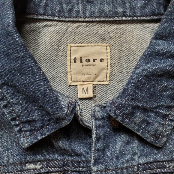 Fiore Women's Sleeveless Jean Jacket Sz M - Picture 4 of 6